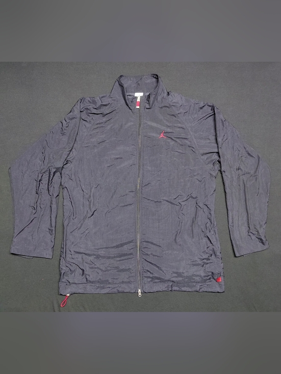 Jordan Other - Vintage Air Jordan Nike Black Windbreaker Zip Up Jacket Track Men's Sz XXL